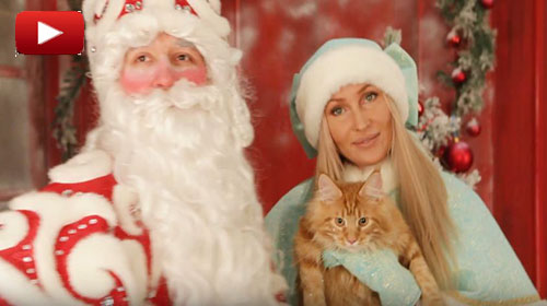 Костюмы Деда Мороза и Снегурочки -  Комплект «Снежный 2 + Аквамариновая»